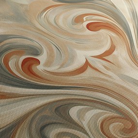 Obraz - Wiry w ziemistych barwach (z zegarem) (90x30 cm)