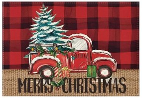 Świąteczna podkładka na stół MERRY CHRISTMAS 30x45 cm, czerwona