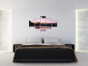 Obraz Zamku Praskiego i Wełtawy (125x70 cm)