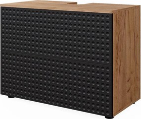 Szafka pod umywalkę kropkowany antracyt 80x41x58.6 irma