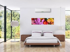 Obraz - jesienne liście (170x50 cm)