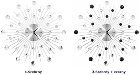 Zegar Ścienny Nowoczesny Z Koralikami 50 Cm Wajos 6X