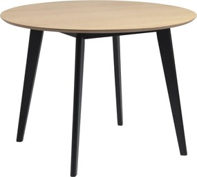 Okrągły stół z nierozkładanym blatem w kolorze drewna Roxby 105 cm