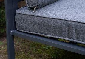 Fotel ogrodowy Marinel – luksusowy fotel wypoczynkowy z aluminium z poduszkami outdoorowym