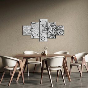 Abstrakcyjny obraz z drzewami (125x70 cm)