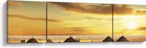 Obraz - Chaty na pustyni (170x50 cm)