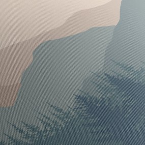 Obraz - Góry Turkusowe N⁰1 (170x50 cm)