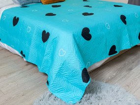 Narzuta na łóżko CORAZON BLEND, niebieska Rozmiar: 170 x 210 cm