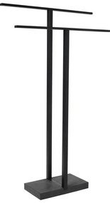 Czarny metalowy stojak na ręczniki Blomus, wys. 86 cm