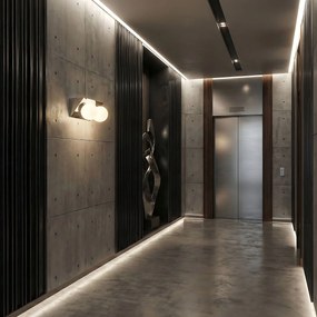 LAMPA ŚCIENNA KINKIET APP1228-2W Chrom