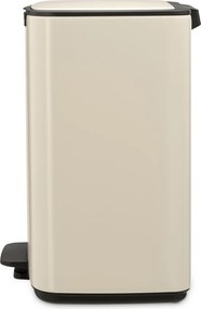 Beżowy stalowy kosz na śmieci z pedałem 12 l Bo – Brabantia