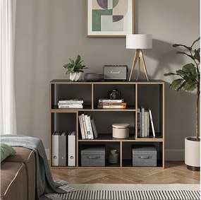 Regał na książki antracyt 112.8x30x56.4 tetrix