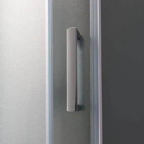 Półokrągłe pudełko na dokumenty „Genova” z 2 ante scorrevoli z nieprzezroczystego szkła umiarkowanego cm 80x80 185h