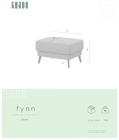 Szary podnóżek Fynn – Ghado