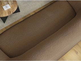 Brązowa sofa z materiału bouclé 193 cm Elina – Bobochic Paris