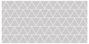 Zestaw 50 matowych naklejek na szkło Ambiance Triangle