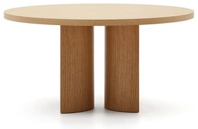 Okrągły stół w dekorze dębu ø 150 cm Nealy – Kave Home