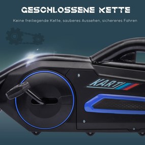 HOMCOM Go-Kart z regulowanym siedzeniem