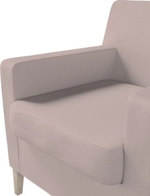 Pokrowiec na fotel Karlstad kolor różowy tkanina strukturalna