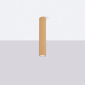 Lampa sufitowa minimalistyczny Gloow, aluminium - 1 źródło światła 4000K - L.6.5 x H.40 cm - złoty