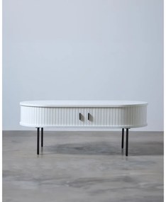 Biały stolik w dekorze dębu 60x120 cm Nola – Unique Furniture