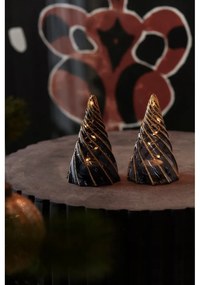 Czarne dekoracje świetlne zestaw 2 szt. na baterie ø 6 cm Vilma Tree – Sirius