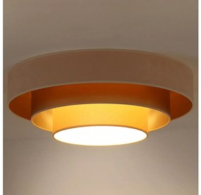 Duolla - LED Plafon LUNETA LED/26W/230V śr. 60 cm 4000K kremowy/złoty