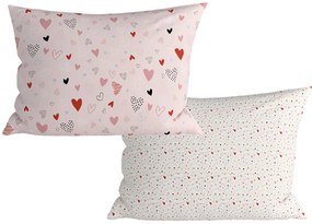 Zestaw 2 sztuk dekoracyjnych poszewek na poduszkę LOVITA 40x60 cm, różowe