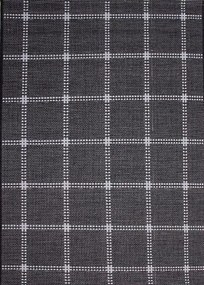 Dywan Natura PT Kratka ciemno szary 140x190 Prostokąt