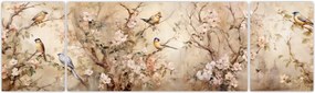 Obraz - Obraz ptaka w stylu vintage II. (170x50 cm)