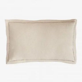 Poduszka Prostokątna 30x50 Cm Z Bawełny I Lnu Nisora Nude Beżowy - Sklum