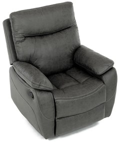 Fotel rozkładany 4092 GREY3, vintage, szary