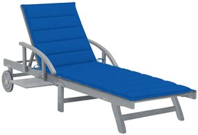 Granatowy ogrodowy leżak G6-B02