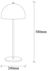 Lampa stołowa w kolorze złota z metalowym kloszem (wysokość 58 cm) Can – Opviq lights