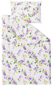 PrzytulneMieszkanie.pl PrzytulneMieszkanie.pl Pościel z kory SPRING GARDEN fioletowa Rozmiar pościeli: 70 x 90 cm | 140 x 200 cm