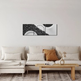Obraz kawy (z zegarem) (90x30 cm)