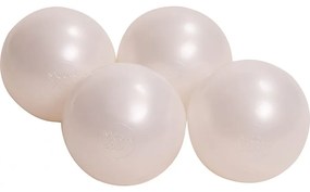 Plastikowe piłeczki do suchego basenu 7cm, 50 szt, biała perła - meowbaby®