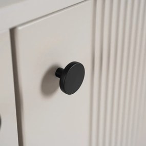 Komoda do Salonu SOFT 104 cm Kaszmir Ryflowana Dwudrzwiowa Nowoczesna