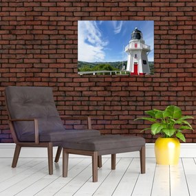 Obraz latarni morskiej Akaroa w Nowej Zelandii (70x50 cm)