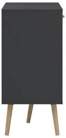 Antracytowa niska komoda 149x82 cm Bodo – Tvilum