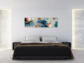 Obraz z kwiatami (170x50 cm)