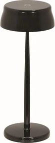 Lampa stołowa LED Zafferano Sister Light Wi-Fi Smart, perłowa czerń, ładowalna i ściemnialna - 2200-2700-3000-4000 K, 3,2 W, wys. 33 cm