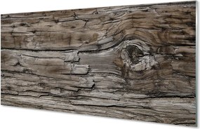 Panel szklany do Kuchni Naturalne Sęki i Słoje