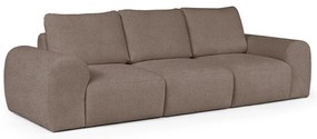 Brązowa sofa z materiału bouclé 287 cm Mirel – Rodier