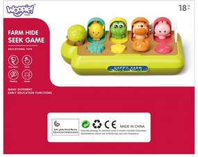 Woopie baby zabawka edukacyjna wyskakujące zwierzątka szczęśliwa farma pop-up