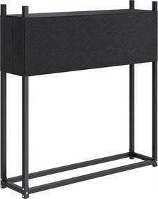 Outsunny Stojak na drewno 106 x 25 x 113 cm regał na drewno z pokrowcem 600D-Oxford rama stalowa do 250 kg Czarny | Aosom PL