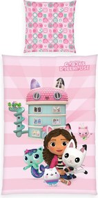 Herding Bawełniana pościel Gabby's Dollhouse, 135 x 200 cm, 80 x 80 cm