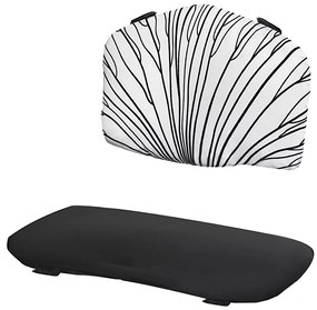 KINDERKRAFT - Wkładka do krzesełka do karmienia ENOCK czarna/biała