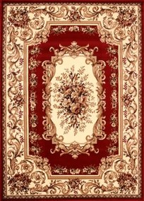 Dywan Country Bukiet w ramie bordowy 070x100 Chodnik