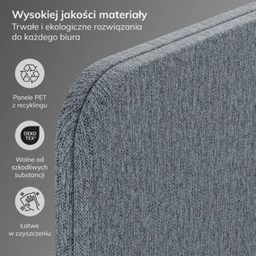 Parawan akustyczny SADIE Carbon Fog 280/145 cm